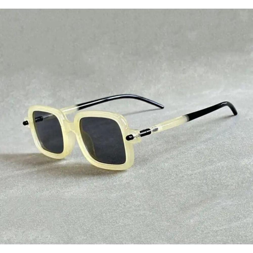 Vintage Square Sunglasses Man Brand Designer Luxury Sun Glasses Male Fashion Gra